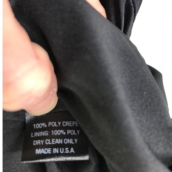 November Four Top Womens Size XS Black Shoulder Tie Sleeveless Button Back NWT - Picture 7 of 9